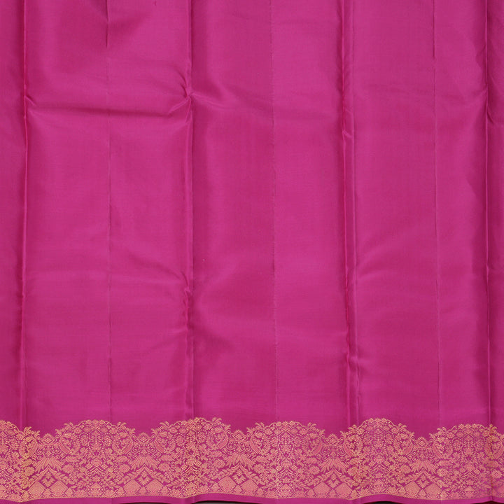 Hayagrivas Handloom Rani Pink Kanjivaram Silk Saree KBF277E4-1