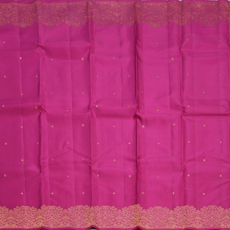 Hayagrivas Handloom Rani Pink Kanjivaram Silk Saree KBF277E4-1