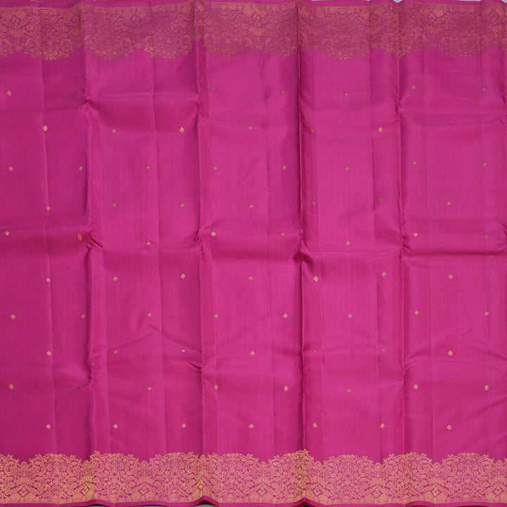Hayagrivas Handloom Rani Pink Kanjivaram Silk Saree KBF277E4-1