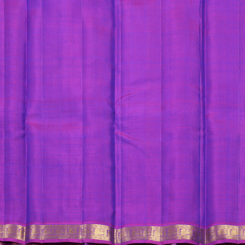 Hayagrivas Handloom Mayilkazhuthu Kanjivaram Silk Saree with Purple Border KBF284E3-1