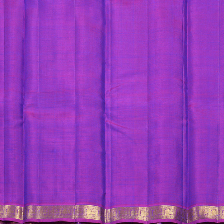 Hayagrivas Handloom Mayilkazhuthu Kanjivaram Silk Saree with Purple Border KBF284E3-1