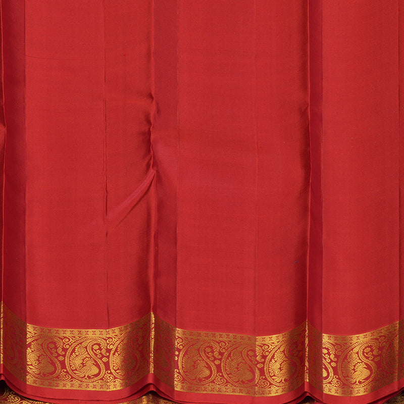 Hayagrivas Handloom Red Kanjivaram Silk Saree KBF284E4-3