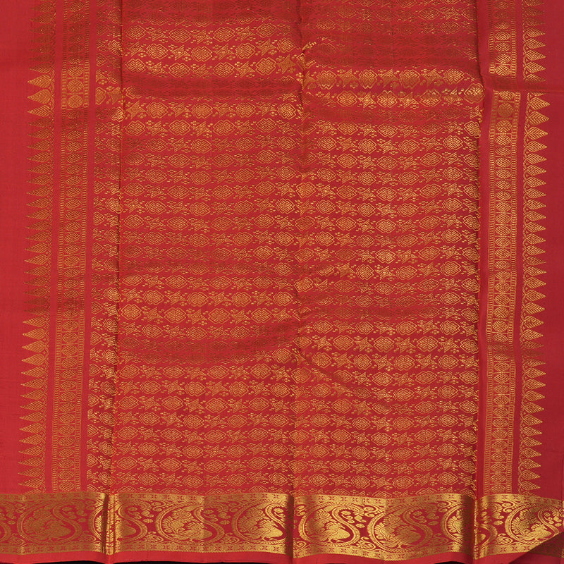 Hayagrivas Handloom Red Kanjivaram Silk Saree KBF284E4-3