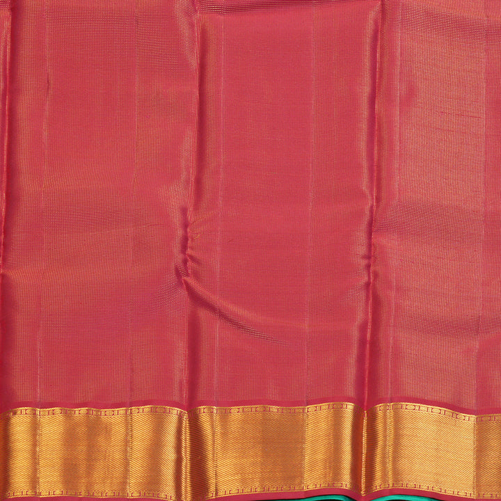 Hayagrivas Handloom Aqua Green Kanjivaram Silk Saree KBF285E12-4