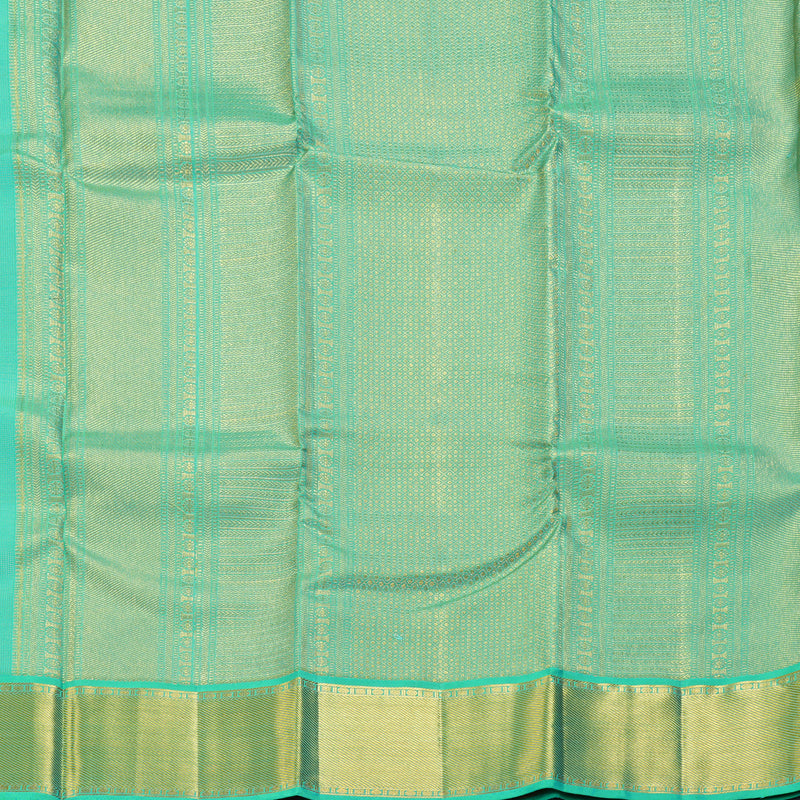 Hayagrivas Handloom Aqua Green Kanjivaram Silk Saree KBF285E12-4