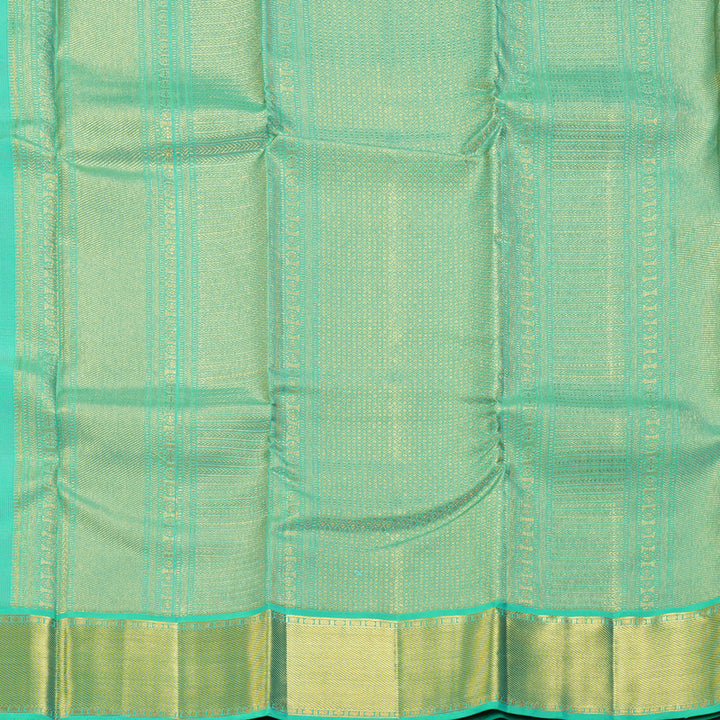 Hayagrivas Handloom Aqua Green Kanjivaram Silk Saree KBF285E12-4