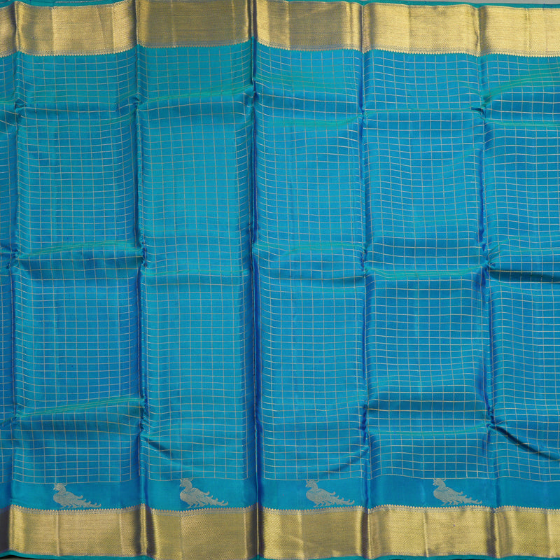 Hayagrivas Handloom Mayilkazhuthu Kanjivaram Silk Saree KBF285E8-2