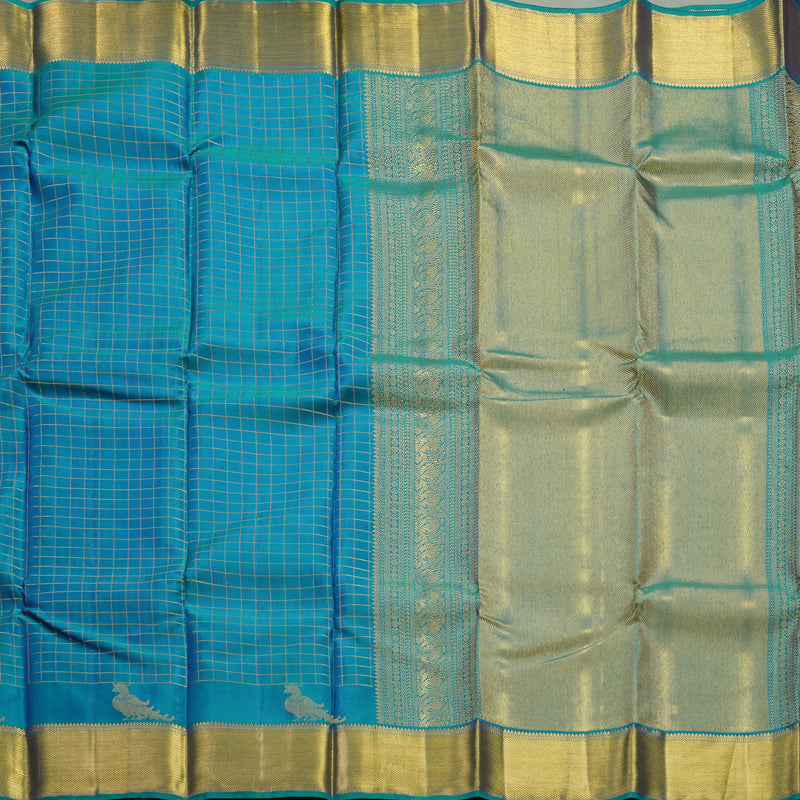 Hayagrivas Handloom Mayilkazhuthu Kanjivaram Silk Saree KBF285E8-2