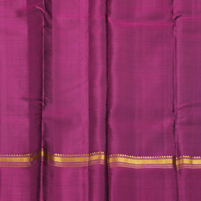 Hayagrivas Handloom Royal Blue Kanjivaram Silk Saree with Purple Border KBF286E1-1
