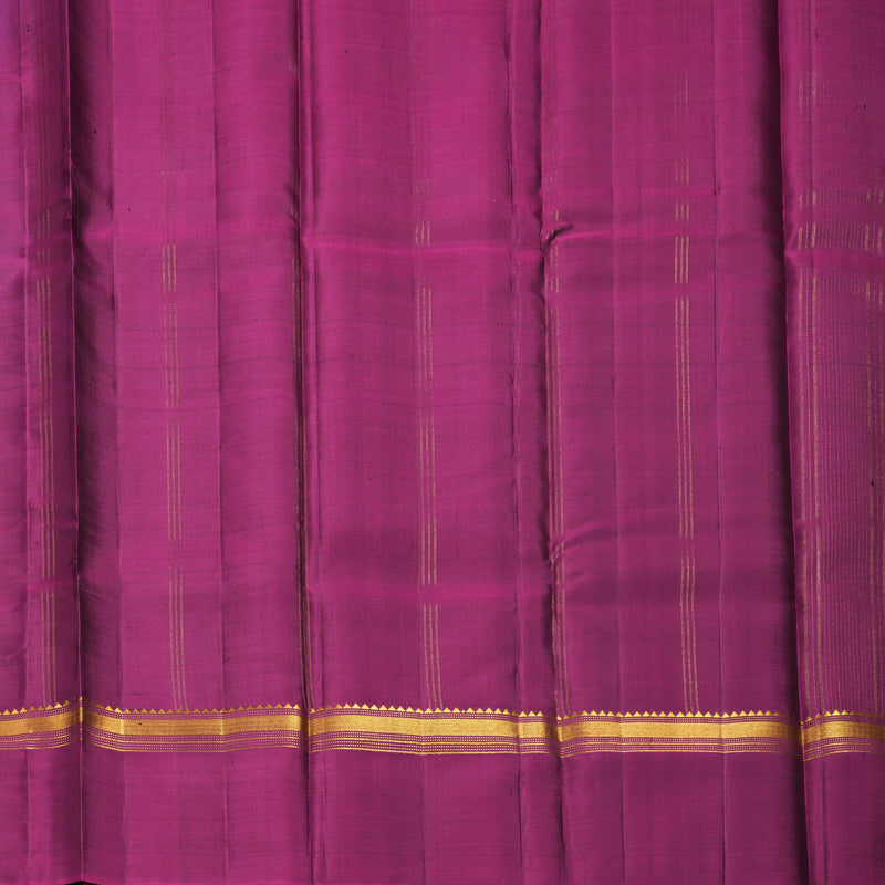 Hayagrivas Handloom Royal Blue Kanjivaram Silk Saree with Purple Border KBF286E1-1