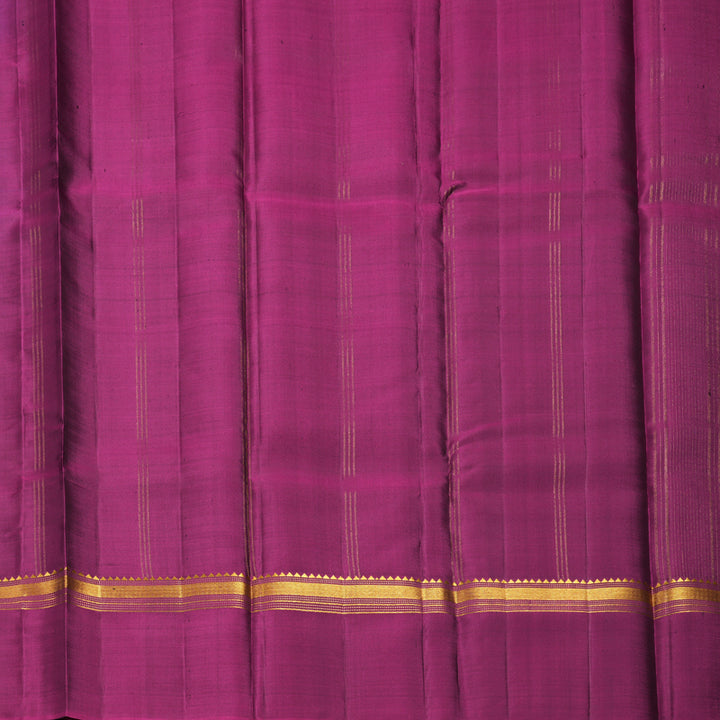 Hayagrivas Handloom Royal Blue Kanjivaram Silk Saree with Purple Border KBF286E1-1