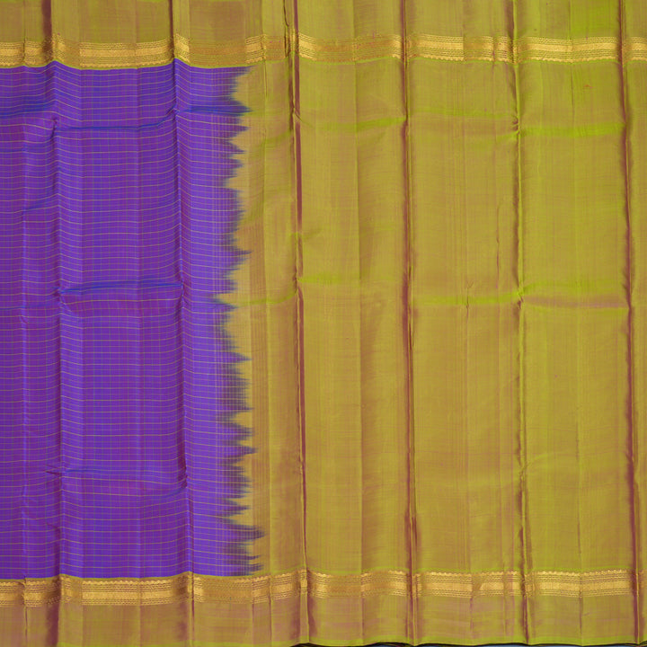 Hayagrivas Handloom Purple Kanjivaram Silk Saree with Manthalir Border KBF286E8-12