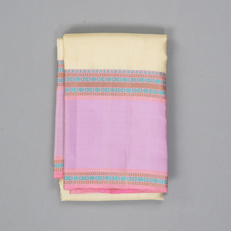 Hayagrivas Handloom Sandal Kanjivaram Silk Saree with Lotus Pink Border KBF287E10-4