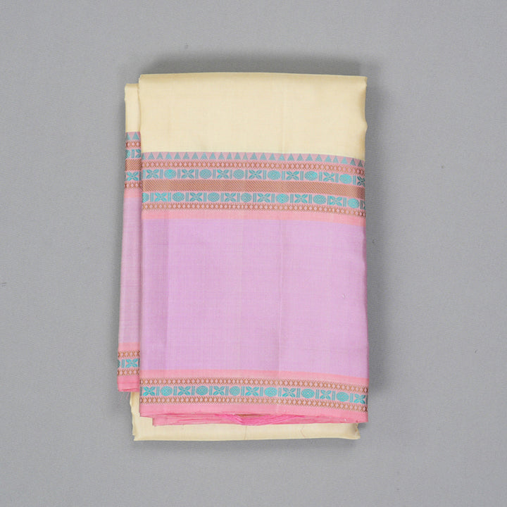 Hayagrivas Handloom Sandal Kanjivaram Silk Saree with Lotus Pink Border KBF287E10-4