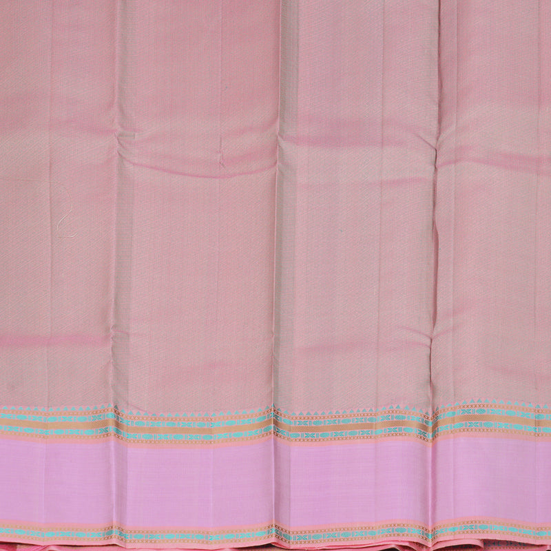 Hayagrivas Handloom Sandal Kanjivaram Silk Saree with Lotus Pink Border KBF287E10-4