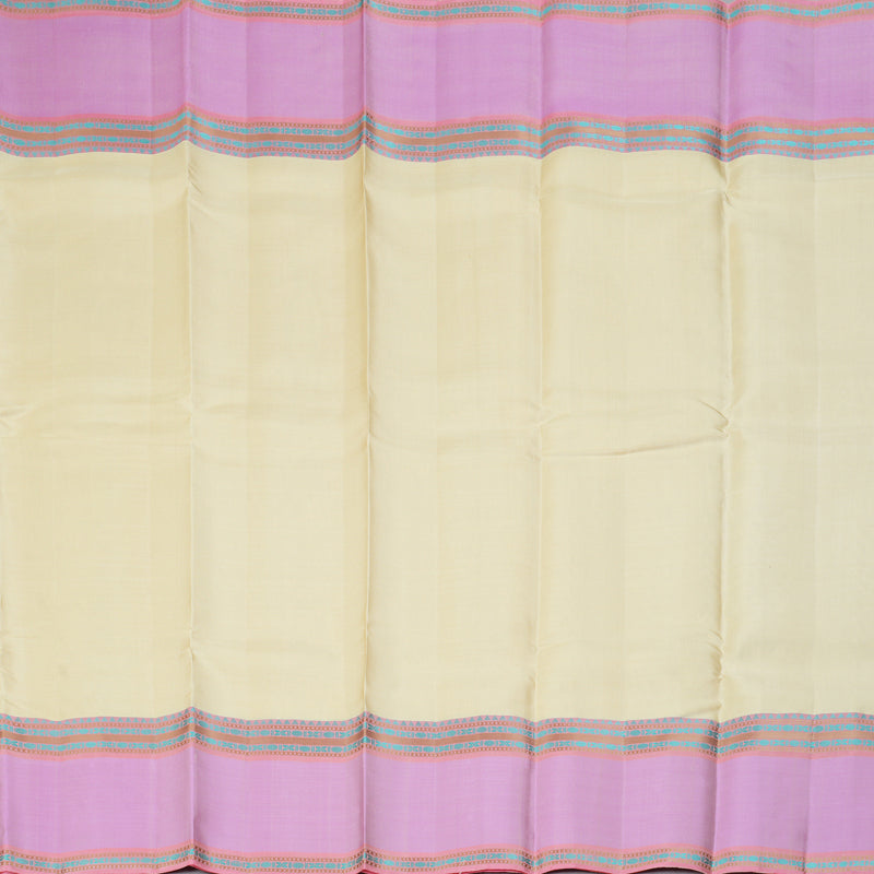 Hayagrivas Handloom Sandal Kanjivaram Silk Saree with Lotus Pink Border KBF287E10-4