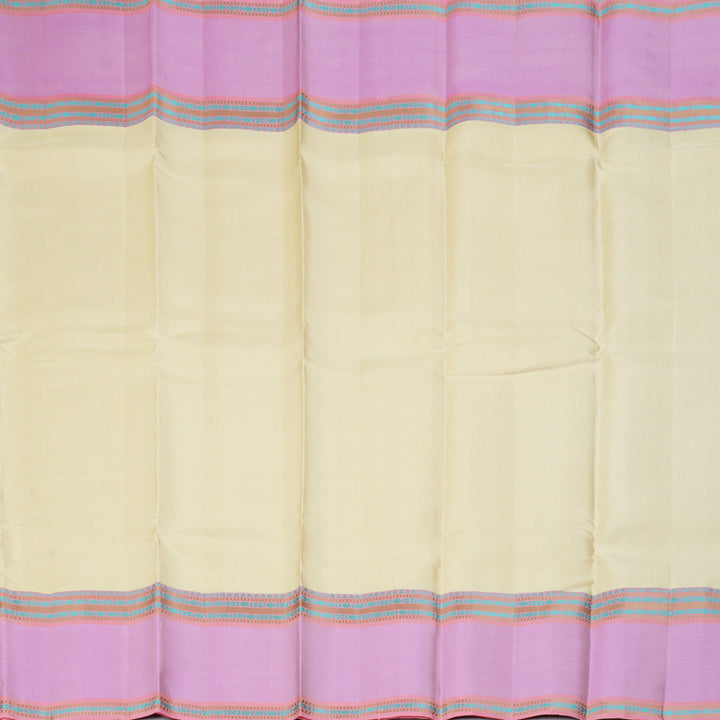 Hayagrivas Handloom Sandal Kanjivaram Silk Saree with Lotus Pink Border KBF287E10-4
