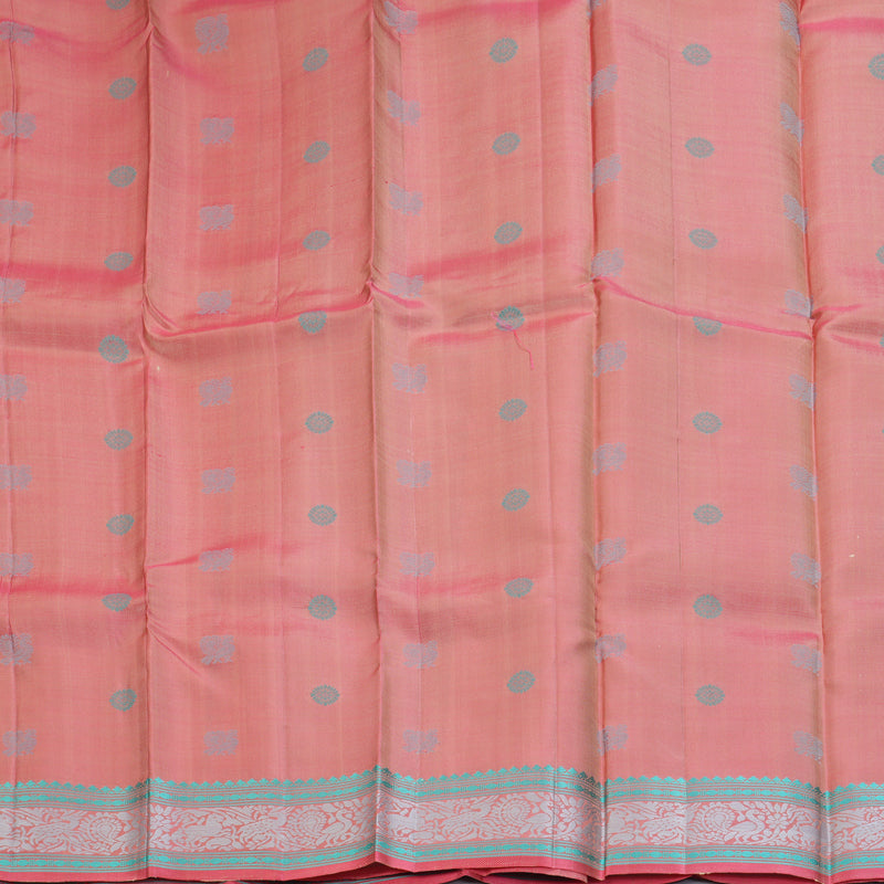Hayagrivas Handloom Light Elaichi Green Kanjivaram Silk Saree KBF287E11-2