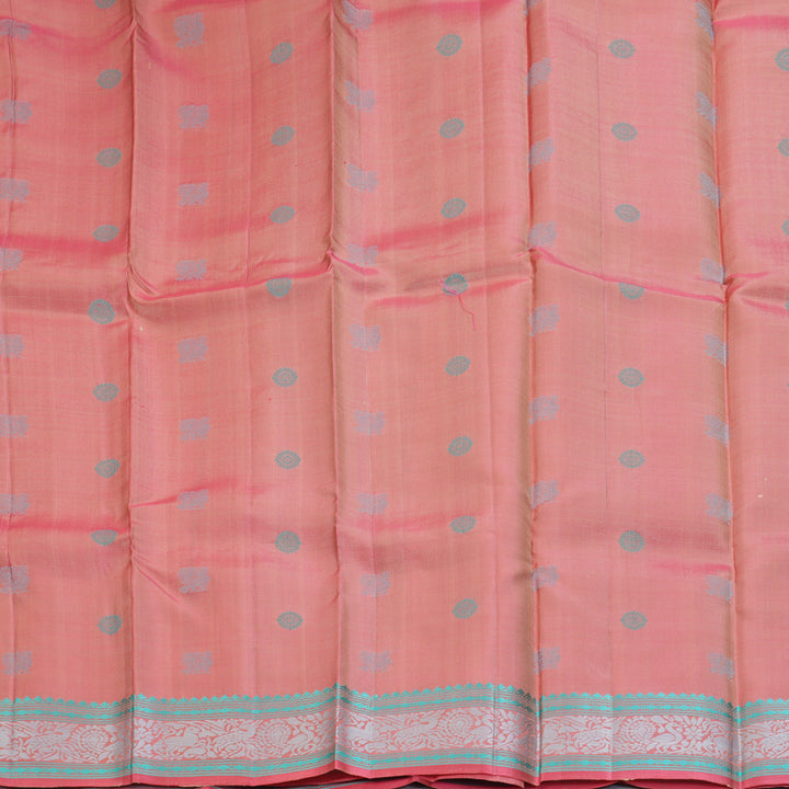 Hayagrivas Handloom Light Elaichi Green Kanjivaram Silk Saree KBF287E11-2