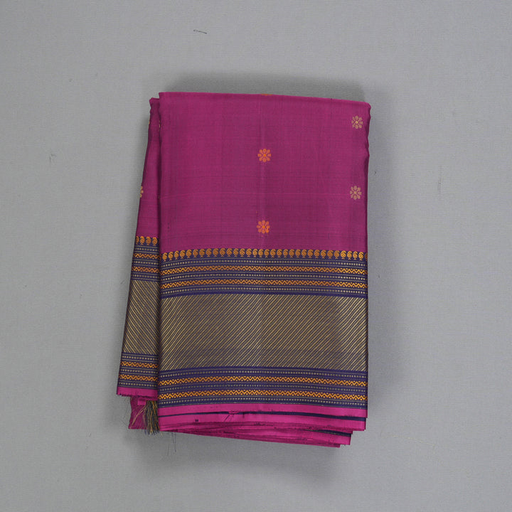 Hayagrivas Handloom Pinkish-Purple Kanjivaram Silk Saree KBF287E13-2