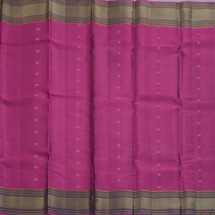 Hayagrivas Handloom Pinkish-Purple Kanjivaram Silk Saree KBF287E13-2