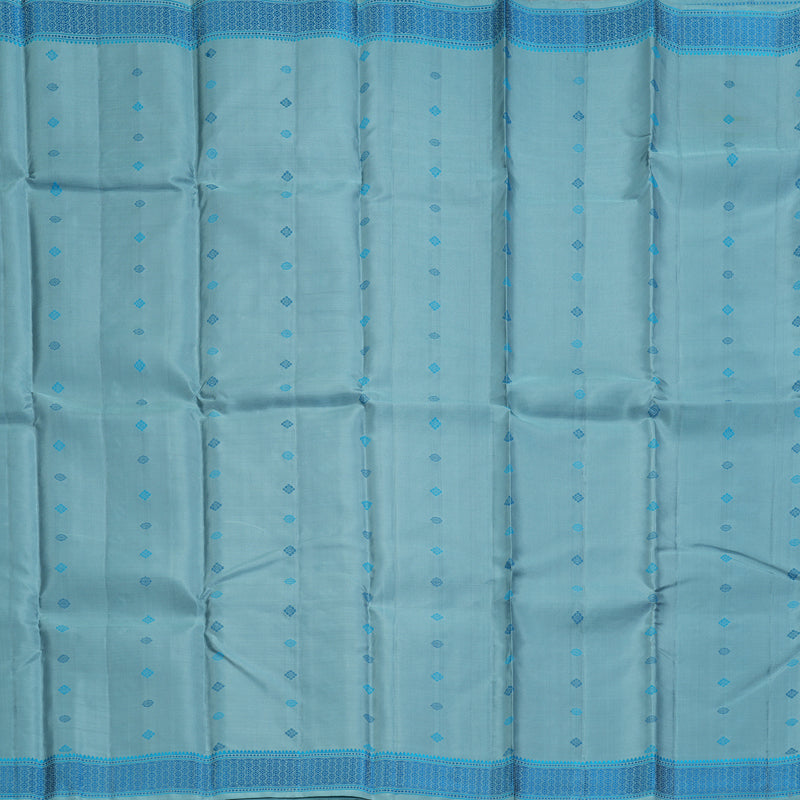 Hayagrivas Handloom Powder Blue Kanjivaram Silk Saree KBF287E16-1