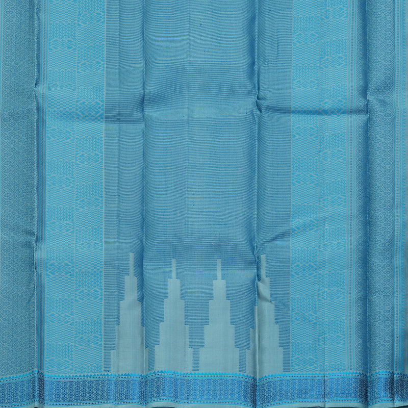 Hayagrivas Handloom Powder Blue Kanjivaram Silk Saree KBF287E16-1