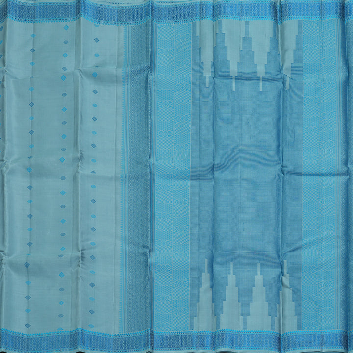 Hayagrivas Handloom Powder Blue Kanjivaram Silk Saree KBF287E16-1