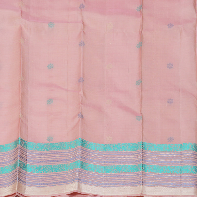 Hayagrivas Handloom Sandal Kanjivaram Silk Saree with Lotus Pink Border KBF287E2-3