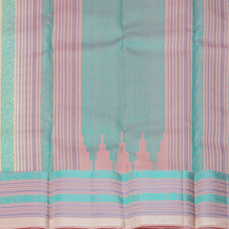 Hayagrivas Handloom Sandal Kanjivaram Silk Saree with Lotus Pink Border KBF287E2-3