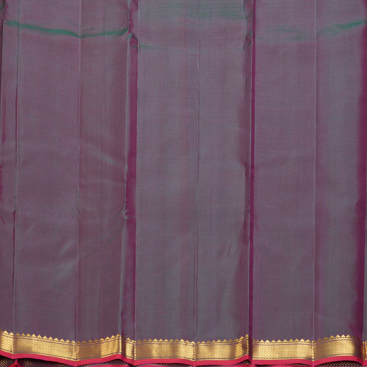 Hayagrivas Handloom Orangish-Pink Kanjivaram Silk Saree KBF290E1-1