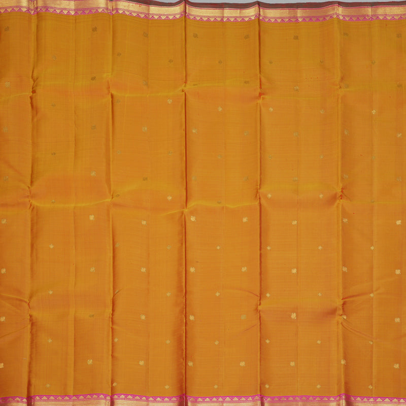 Hayagrivas Handloom Sunset Orange Kanjivaram Silk Saree KBF290E1-2
