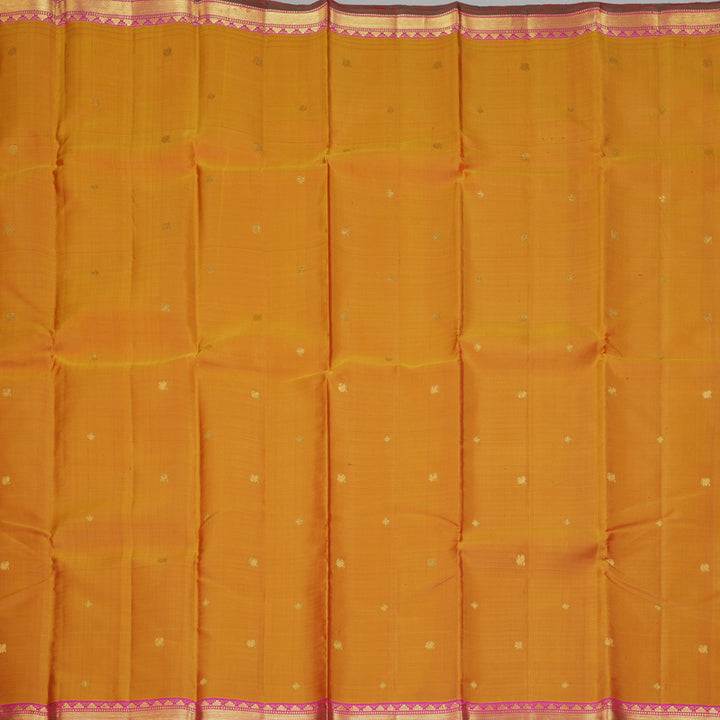 Hayagrivas Handloom Sunset Orange Kanjivaram Silk Saree KBF290E1-2