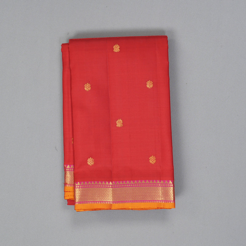 Hayagrivas Handloom Red Kanjivaram Silk Saree KBF290E1-6