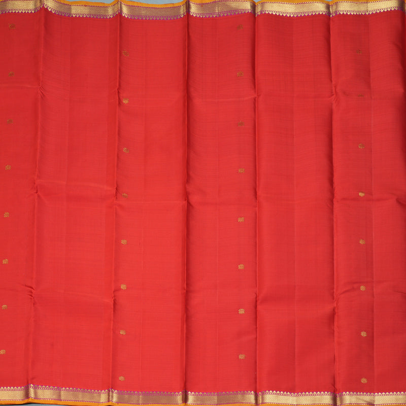 Hayagrivas Handloom Red Kanjivaram Silk Saree KBF290E1-6