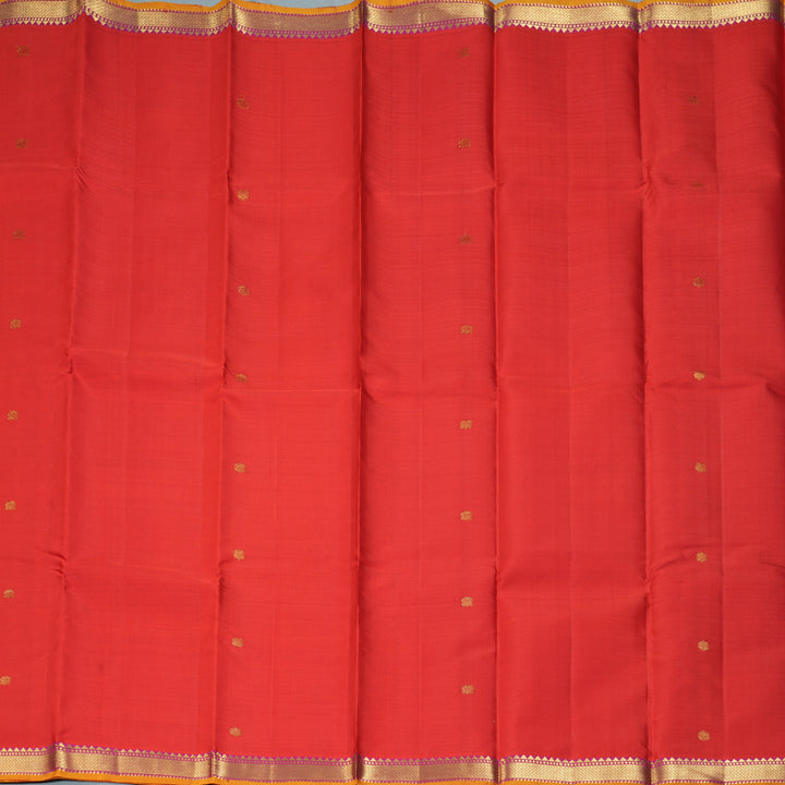Hayagrivas Handloom Red Kanjivaram Silk Saree KBF290E1-6