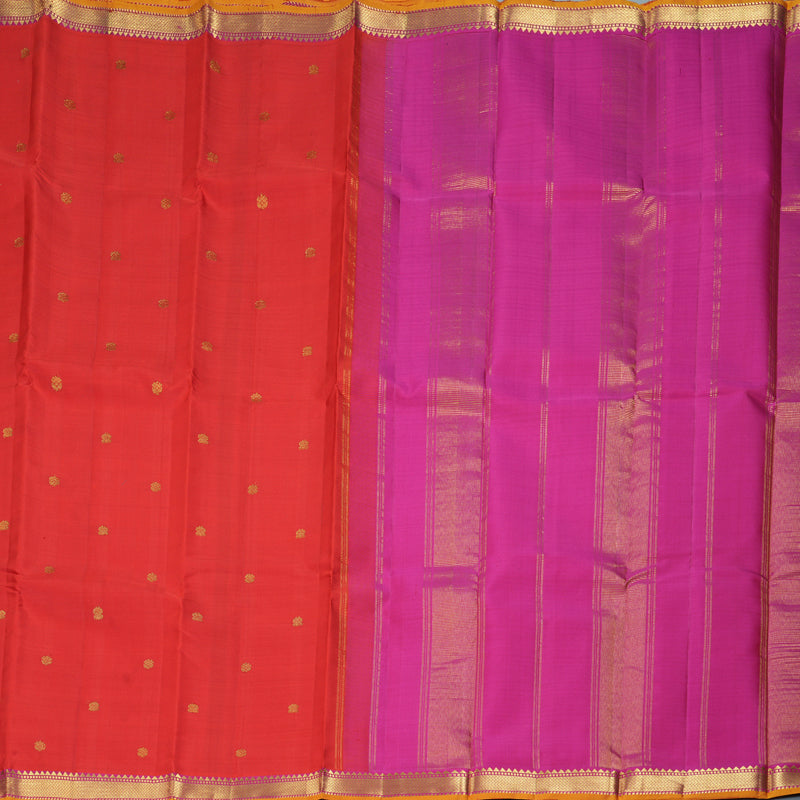 Hayagrivas Handloom Red Kanjivaram Silk Saree KBF290E1-6