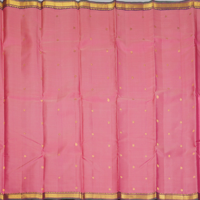 Hayagrivas Handloom Rose Pink Kanjivaram Silk Saree KBF290E1-7