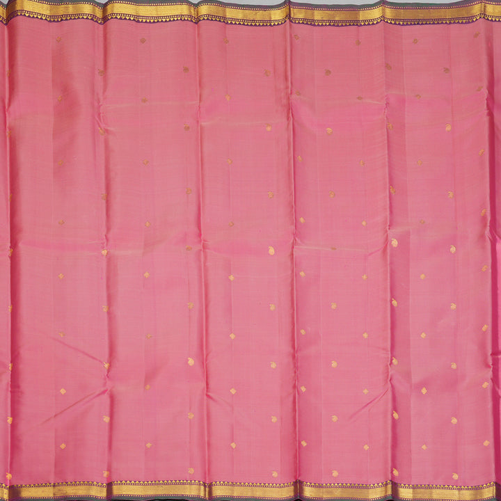 Hayagrivas Handloom Rose Pink Kanjivaram Silk Saree KBF290E1-7