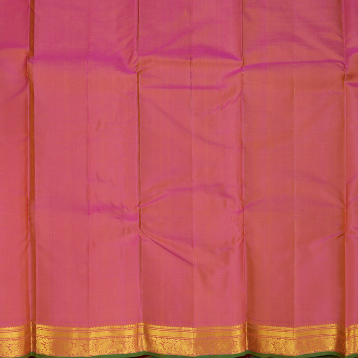 Hayagrivas Handloom Mango Yellow Kanjivaram Silk Saree KBF290E2-3