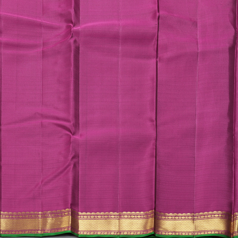 Hayagrivas Handloom Dark Brown Kanjivaram Silk Saree KBF290E2-4