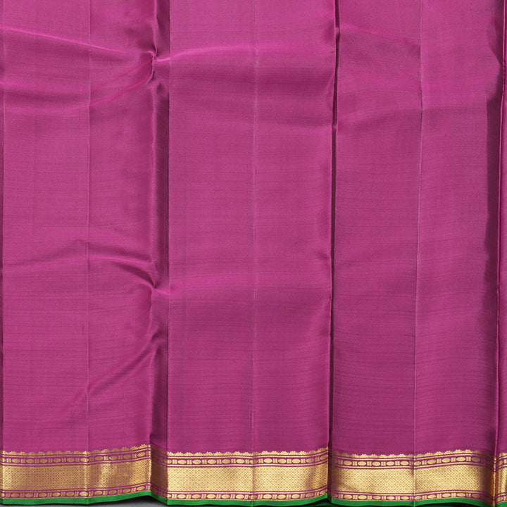 Hayagrivas Handloom Dark Brown Kanjivaram Silk Saree KBF290E2-4