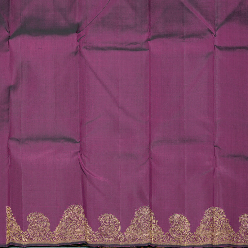 Hayagrivas Handloom Rust Orange Kanjivaram Silk Saree KBF294E2-1