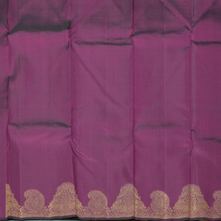 Hayagrivas Handloom Rust Orange Kanjivaram Silk Saree KBF294E2-1