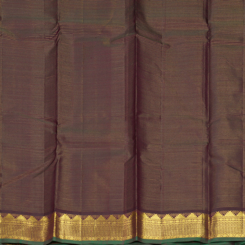 Hayagrivas Handloom Deep Plum Purple Kanjivaram Silk Saree KBF295E1-1