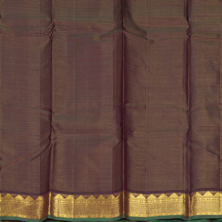 Hayagrivas Handloom Deep Plum Purple Kanjivaram Silk Saree KBF295E1-1