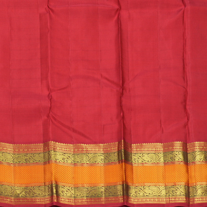Hayagrivas Handloom Beige Kanjivaram Silk Saree KBF295E11-1