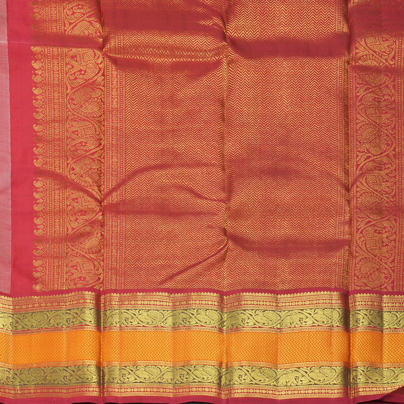 Hayagrivas Handloom Beige Kanjivaram Silk Saree KBF295E11-1