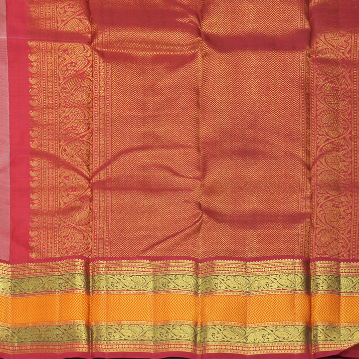Hayagrivas Handloom Beige Kanjivaram Silk Saree KBF295E11-1
