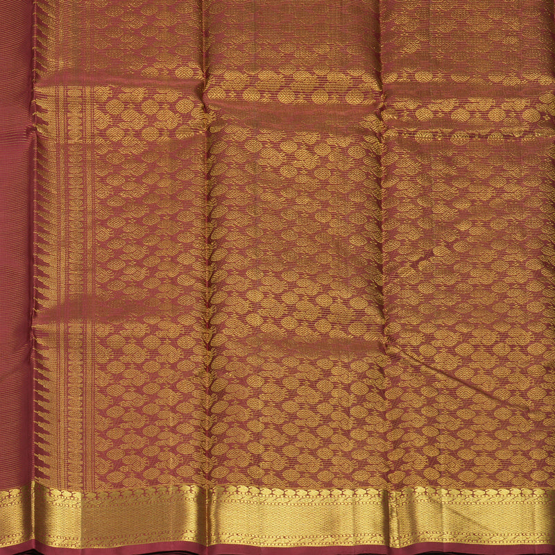 Hayagrivas Handloom Maroon Kanjivaram Silk Saree KBF296E3-1
